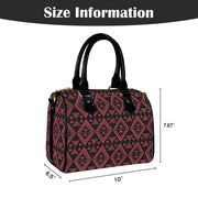 Red and Black Tukutuku Hand Bag