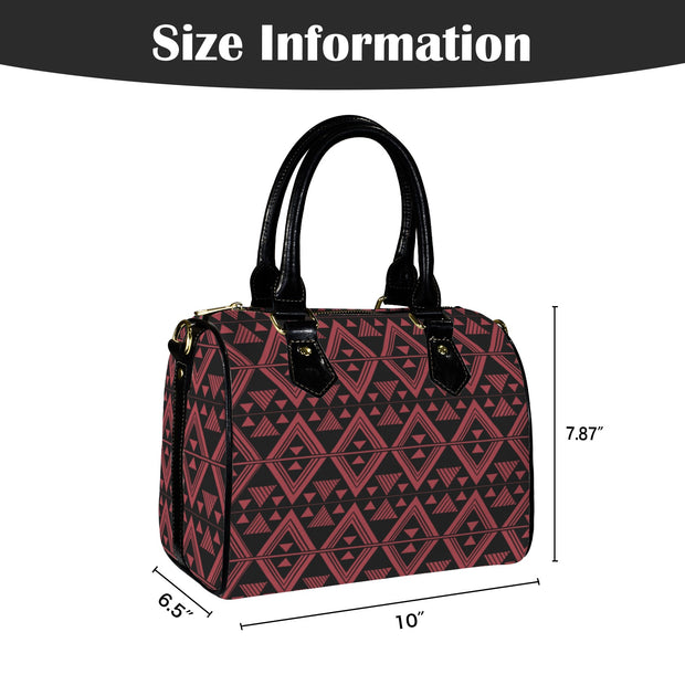Red and Black Tukutuku Hand Bag