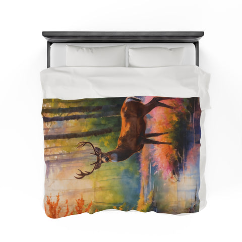 Deer Heaven Velveteen Plush Blanket