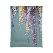 Soft Teal Antique Wisteria Comforter