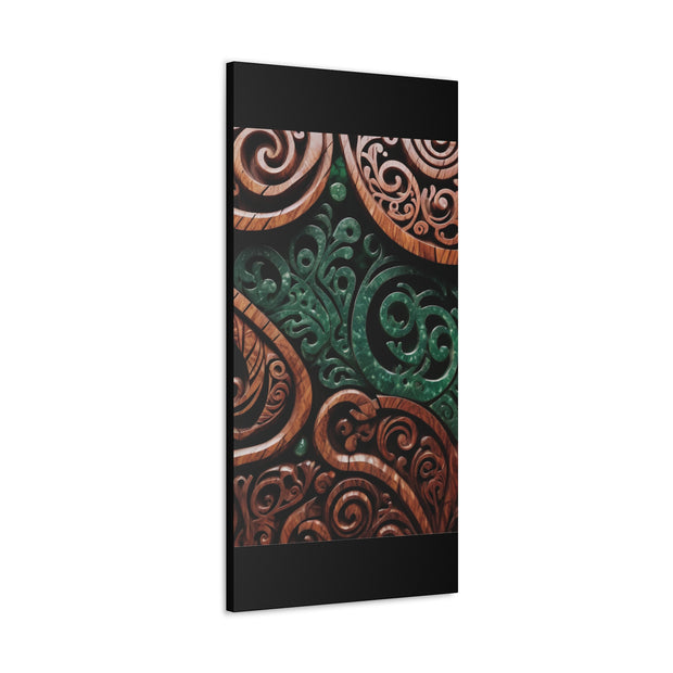 Wood and Jade Pounamu Greenstone Classic Canvas