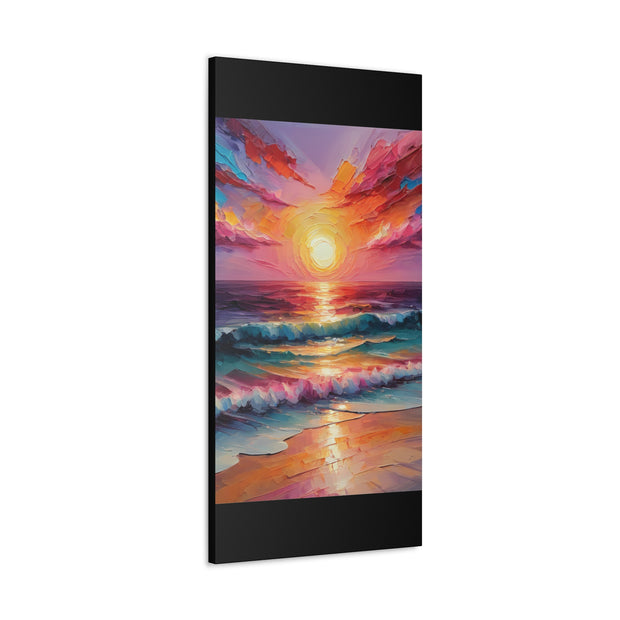 Beautiful Colorful Sunset Oils Classic Canvas