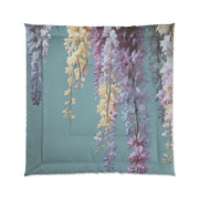 Soft Teal Antique Wisteria Comforter