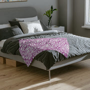 Purple Koru Velveteen Microfiber Blanket