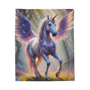 Magical Childrens Unicorn Horse Velveteen Plush Blanket