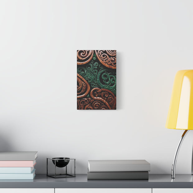 Wood and Jade Pounamu Greenstone Classic Canvas