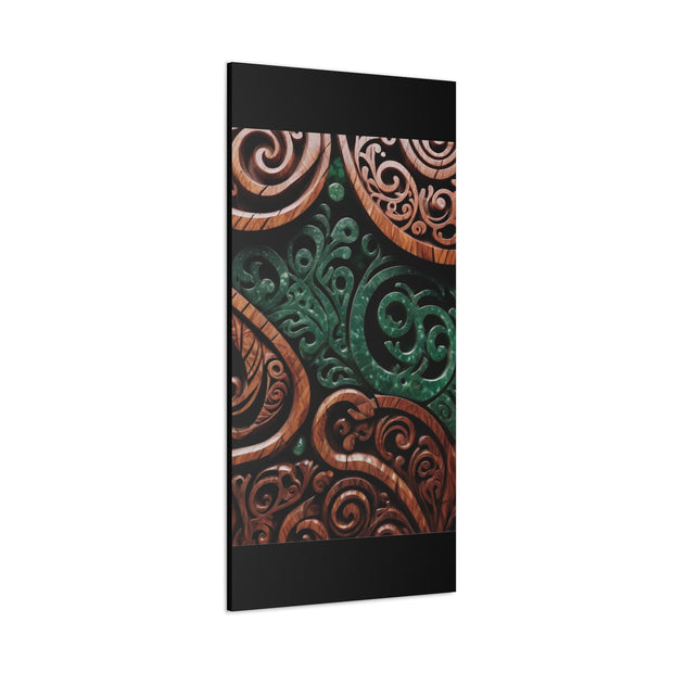 Wood and Jade Pounamu Greenstone Classic Canvas