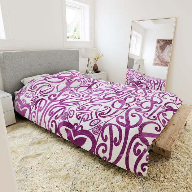 Beautiful Purple Koru Duvet Cover