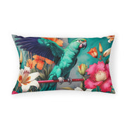 Emerald Green Parrot Paradise Pillow Sham