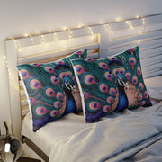 Beautiful Colorful Peacock Pillow Sham