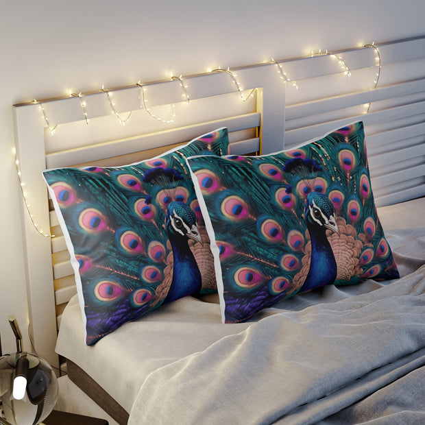 Beautiful Colorful Peacock Pillow Sham