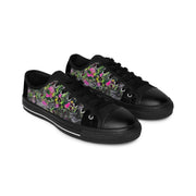 Women's Sneakers  Black Purple Dream Garden