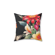 Black Forest Faux Suede Square Pillow