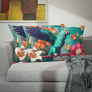 Emerald Green Parrot Paradise Pillow Sham