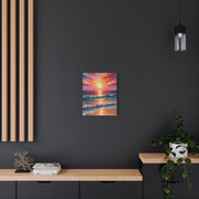 Beautiful Colorful Sunset Oils Classic Canvas