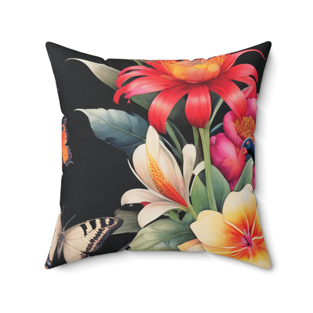 Black Forest Faux Suede Square Pillow