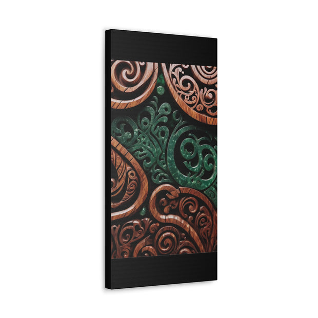 Wood and Jade Pounamu Greenstone Classic Canvas