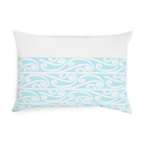 Pastel Aqua Blue Koru Cushion