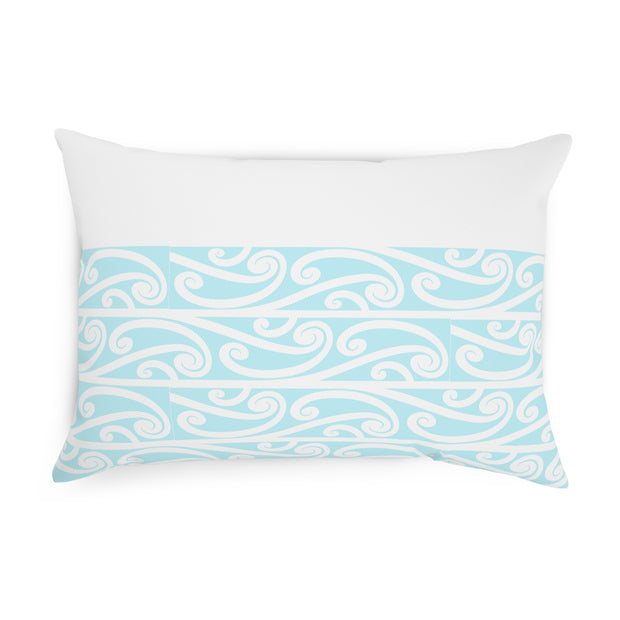 Pastel Aqua Blue Koru Cushion