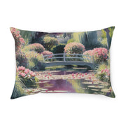 Monet Inspired Lily pond Cushion Watercolor