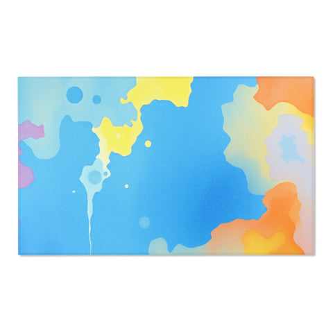 Blue Dance Watercolor Area Rugs