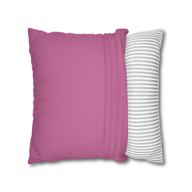 Cute Rabbit in the forest Spun Polyester Square Pillowcase