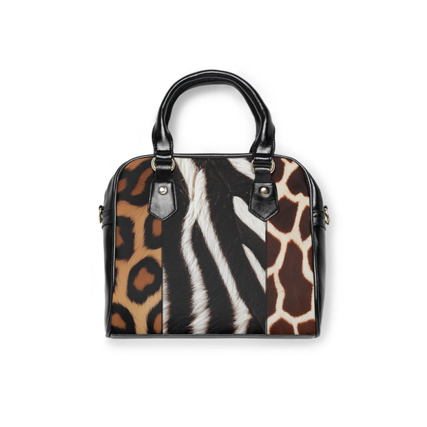 Leopard Zebra Giraffe Design Shoulder Handbag