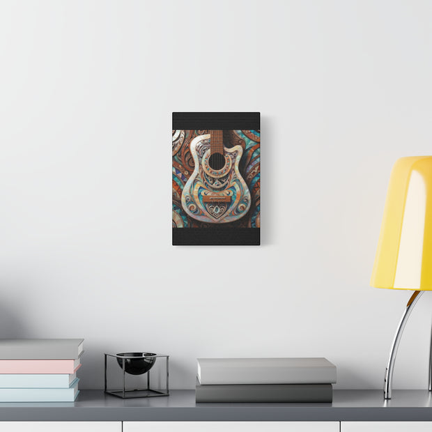 Mother Of Pearl Guitar Colorful Classic Canvas