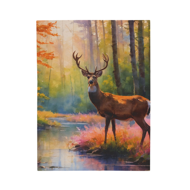Deer Heaven Velveteen Plush Blanket