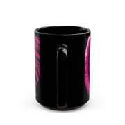 Pink Koru Black Mug (11oz, 15oz)
