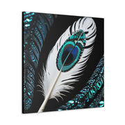 Paua Shell Abalone Feather Classic Canvas