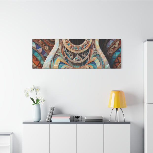 Mother Of Pearl Guitar Colorful Classic Canvas
