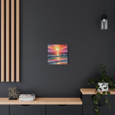 Beautiful Colorful Sunset Oils Classic Canvas