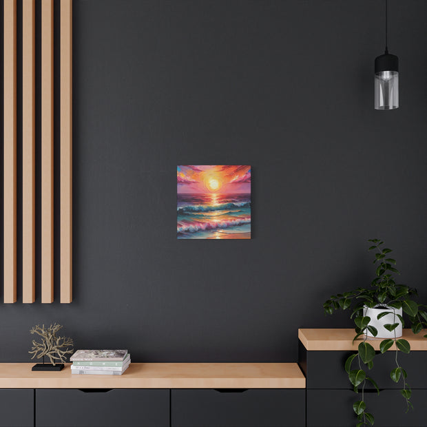 Beautiful Colorful Sunset Oils Classic Canvas