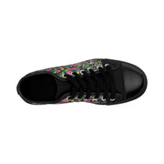 Women's Sneakers  Black Purple Dream Garden