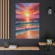 Beautiful Colorful Sunset Oils Classic Canvas