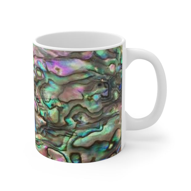Mug 11oz Paua Abalone Shell Natural