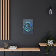 Stunning Blue Paua Abalone Shell Spiral Classic Canvas