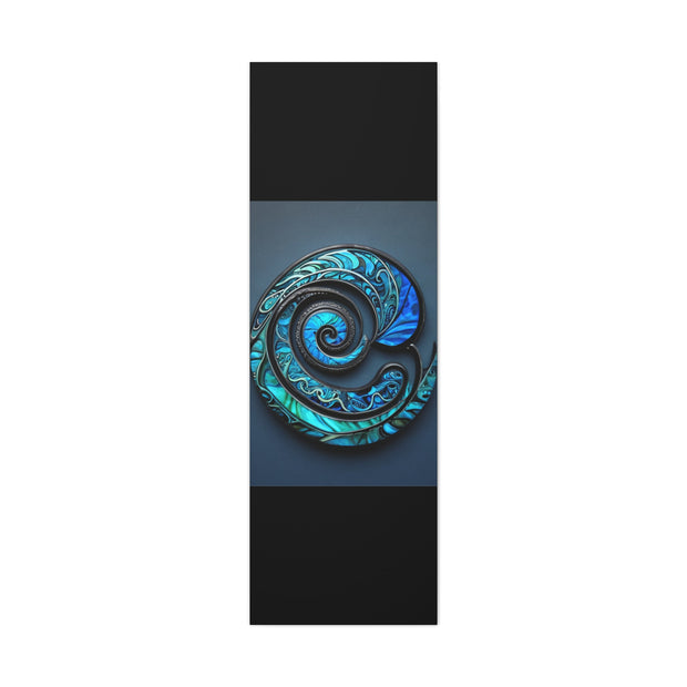 Stunning Blue Paua Abalone Shell Spiral Classic Canvas