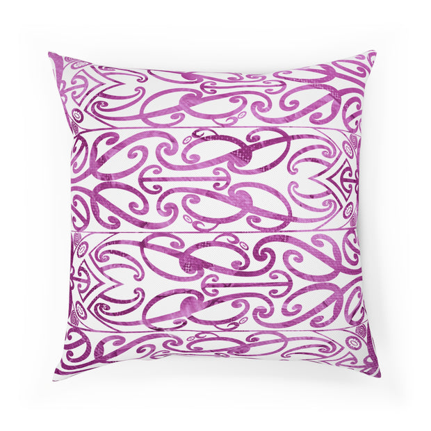 Beautiful Purple Koru Cushion
