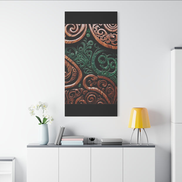 Wood and Jade Pounamu Greenstone Classic Canvas