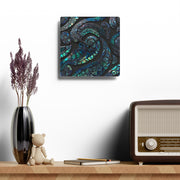 Paua Abalone Shell New Zealand Maori Design Acrylic Wall Clock