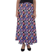 Floral Spring Lights Flared Maxi Skirt