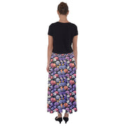 Floral Spring Lights Flared Maxi Skirt