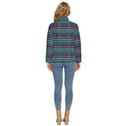Paua Abalone Shell  Women's Puffer Bubble Jacket Coat