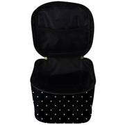 Black Polka Dot Make Up Travel Bag (Big)