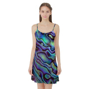 Paua Shell Design Satin Night Slip