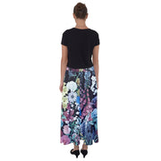 Floral Arrangement Flared Maxi Skirt