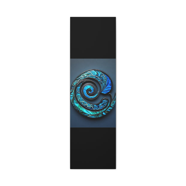 Stunning Blue Paua Abalone Shell Spiral Classic Canvas