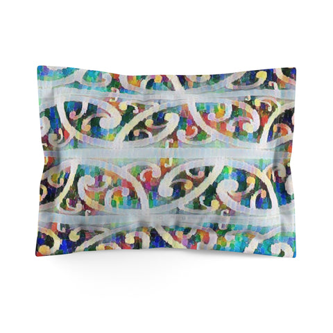 Microfiber Pillow Sham Ethnic Color Koru
